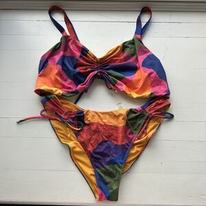 Kitty And Vibe Bikini Set In Isla Multicolor Size XL